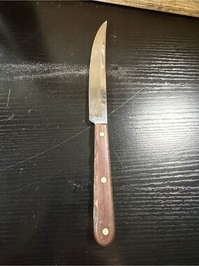 Case XX CAP 282-5 Stainless Steel Utility Knife Wood Handle 5 Inch Blade